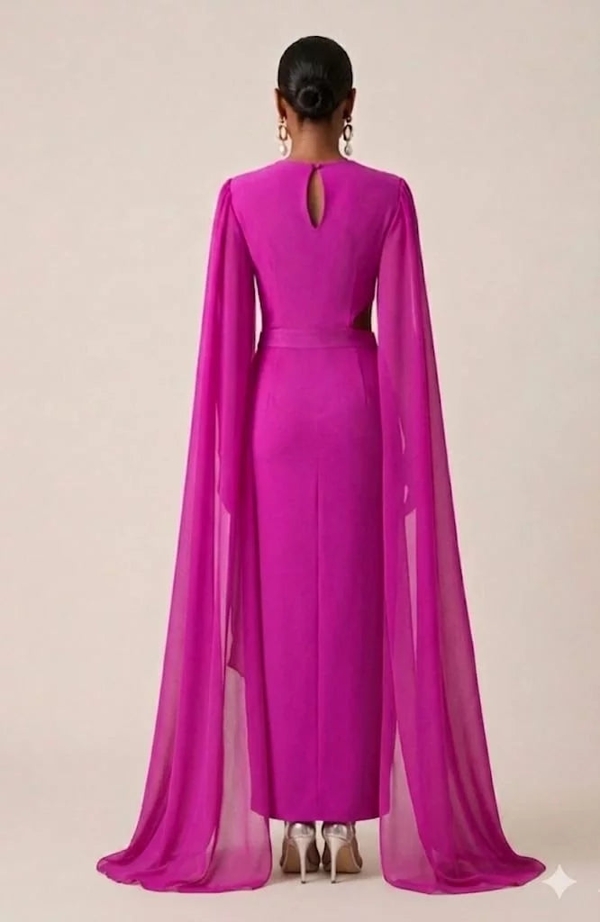 Vestido gasa Buganvilla