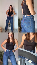 Vaquero con faja wide leg