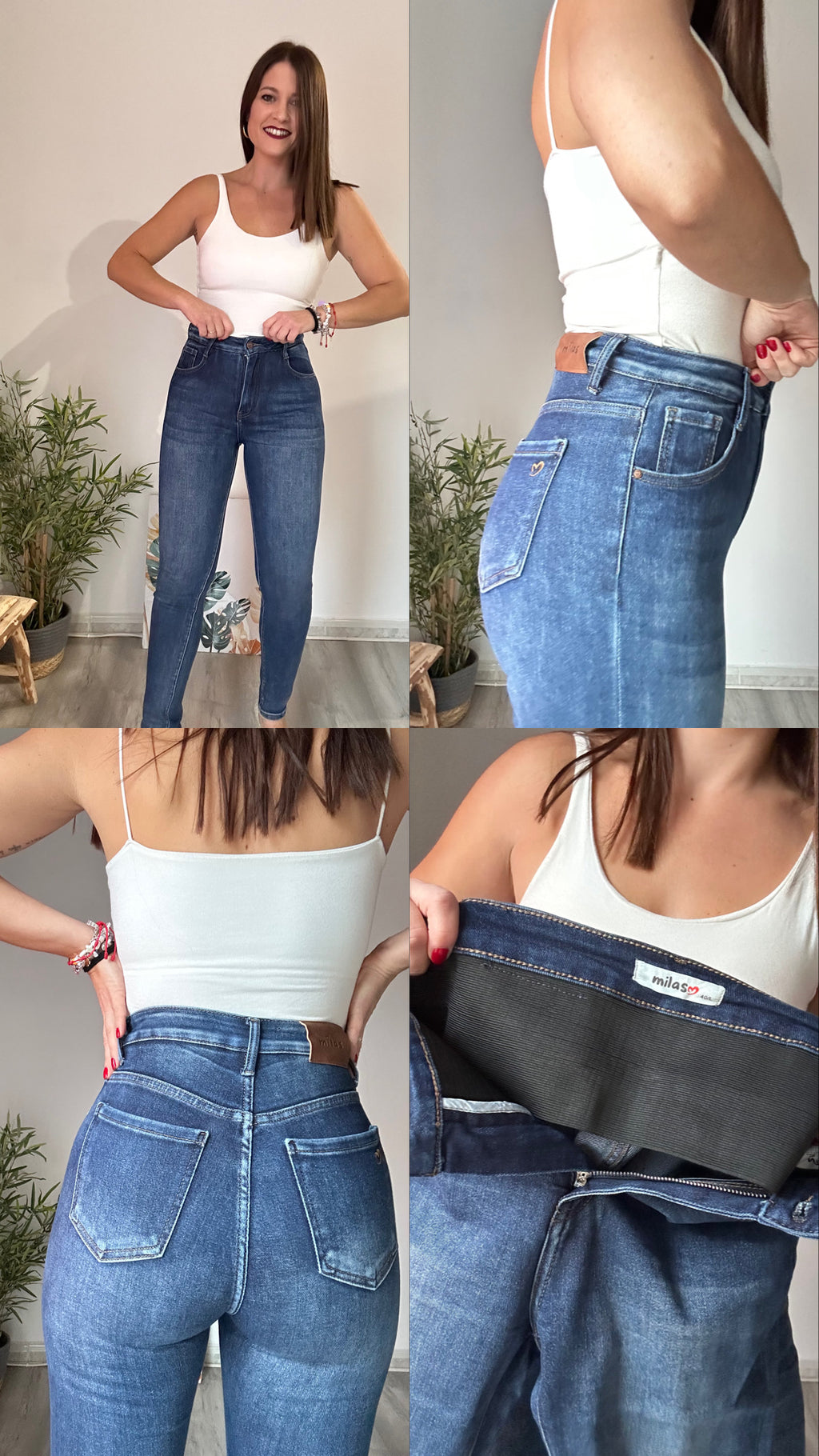 Vaquero skinny faja reductor