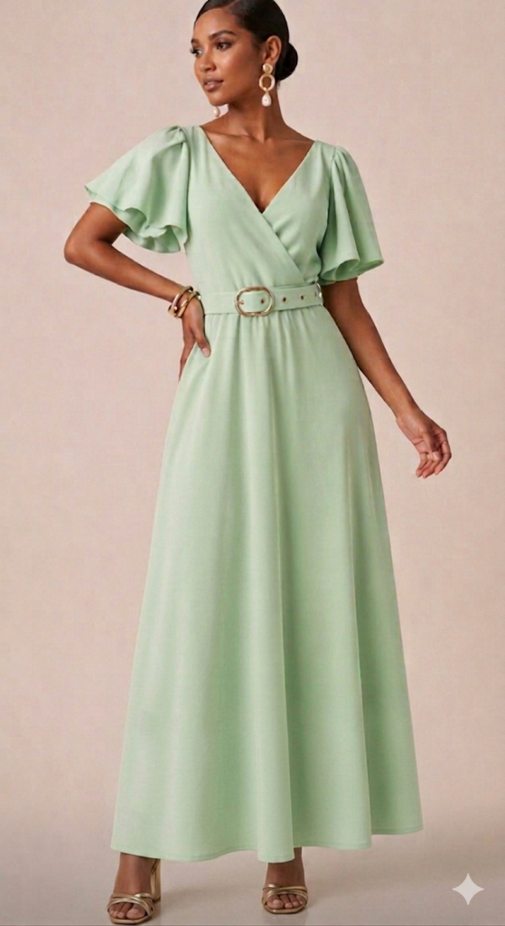 Vestido agua marina