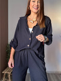Conjunto camisa azul marino