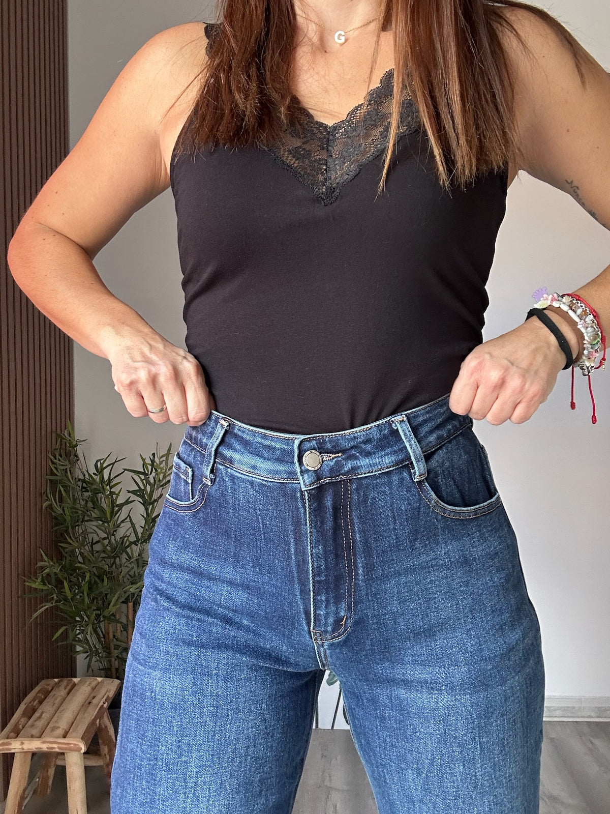 Vaquero con faja wide leg