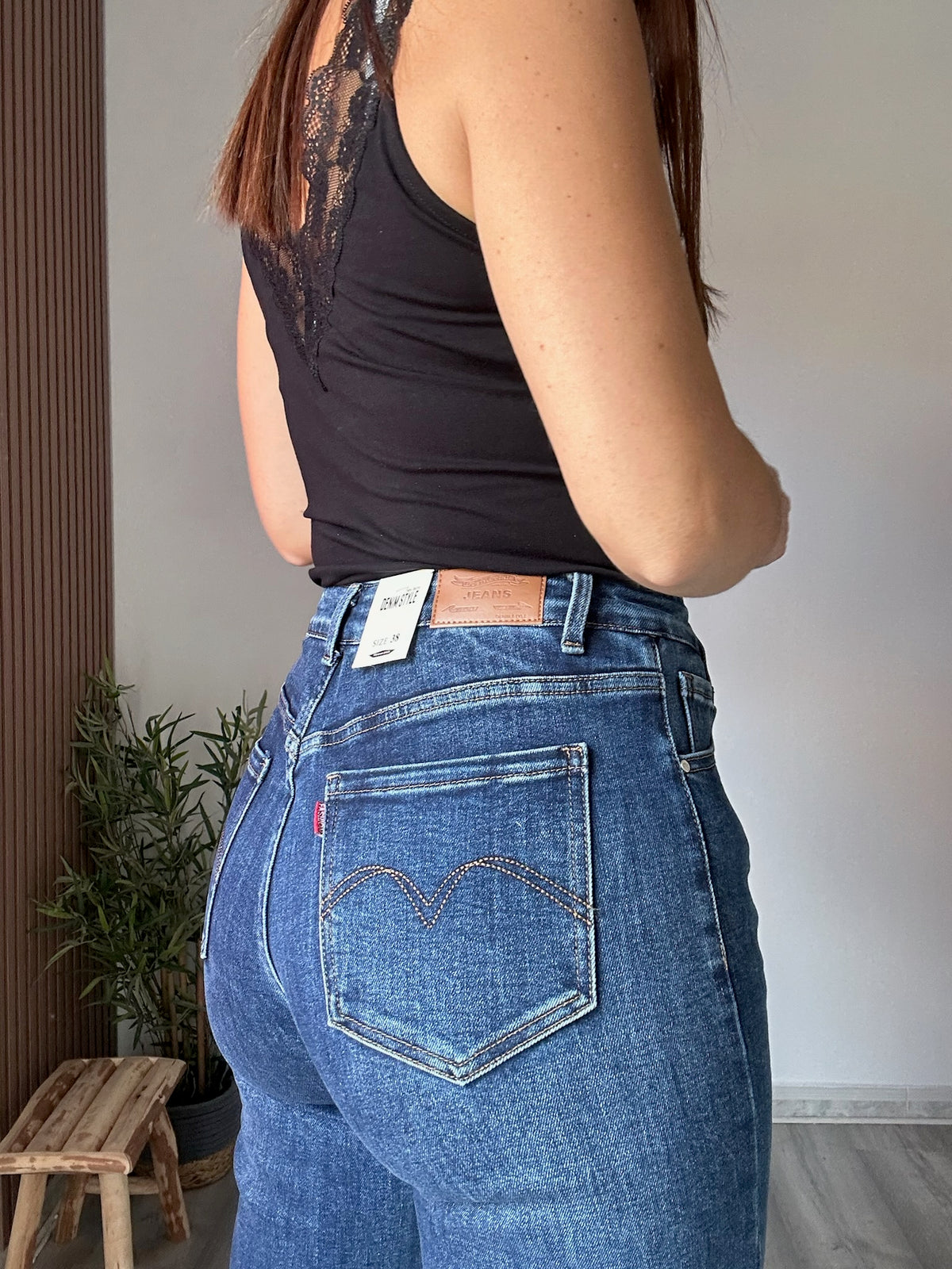 Vaquero con faja wide leg