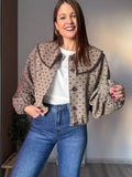 Chaqueta paño corazones