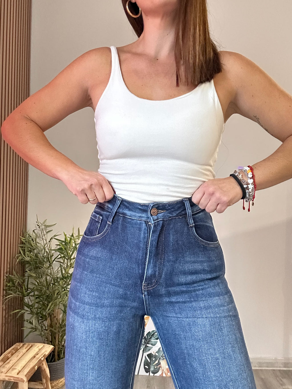 Vaquero skinny faja reductor