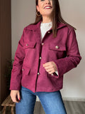 Chaqueta ante vino