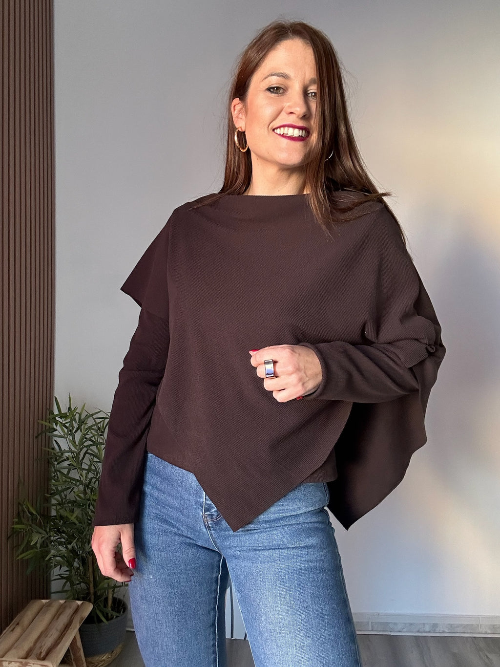 Jersey capa marrón