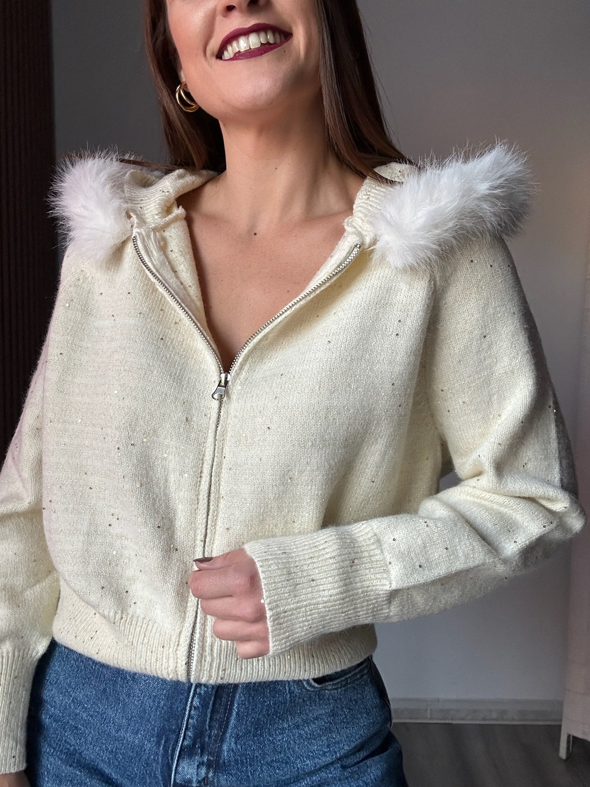 Chaqueta Jersy capucha