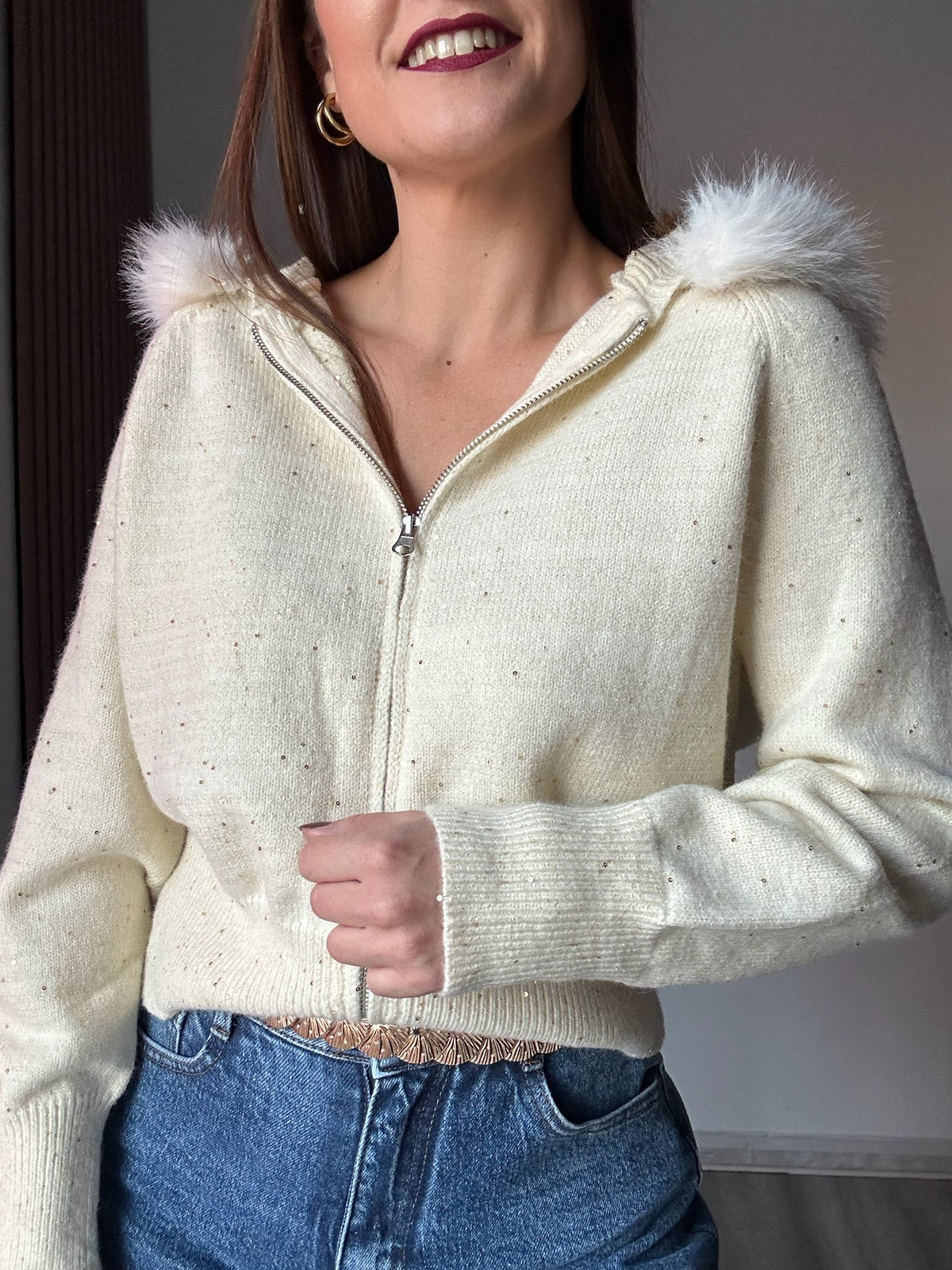 Chaqueta Jersy capucha