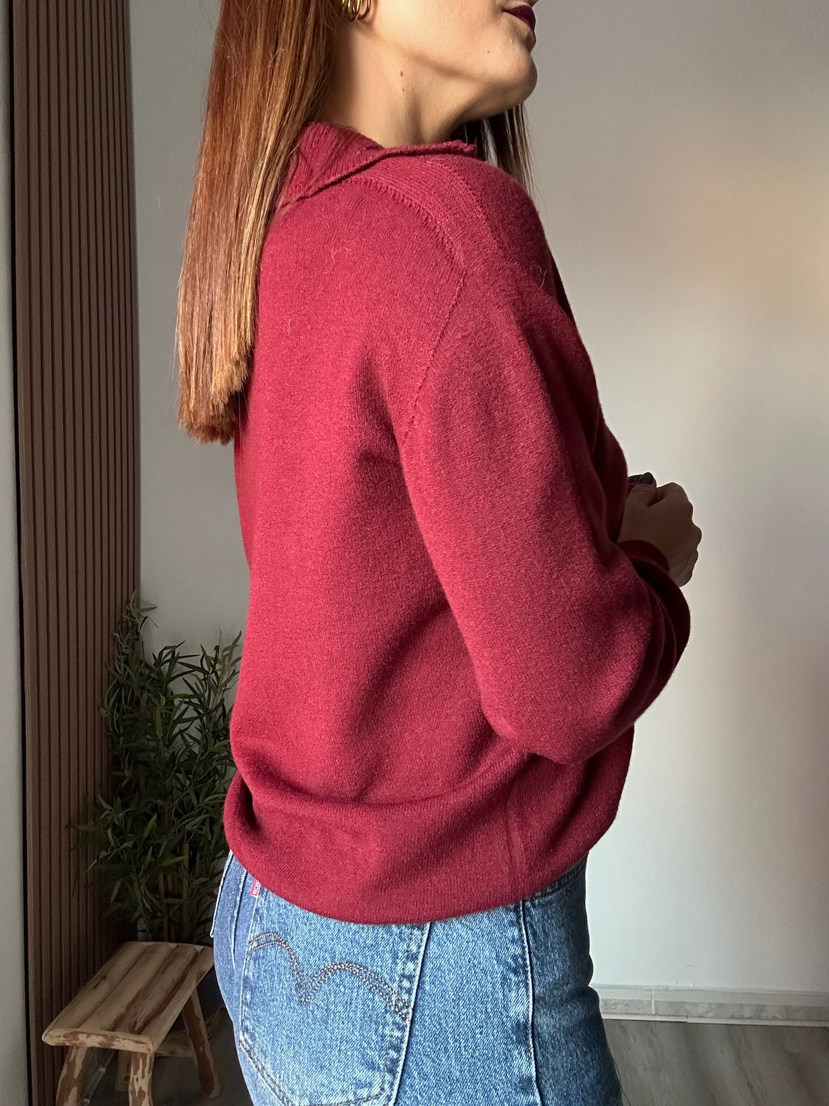 Jersey polo burdeos
