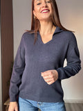 Jersey polo azul marino