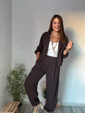 Conjunto chaqueta marrón