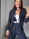 Conjunto chaqueta azul marino