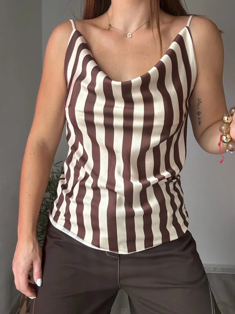 Blusa tirante rayas