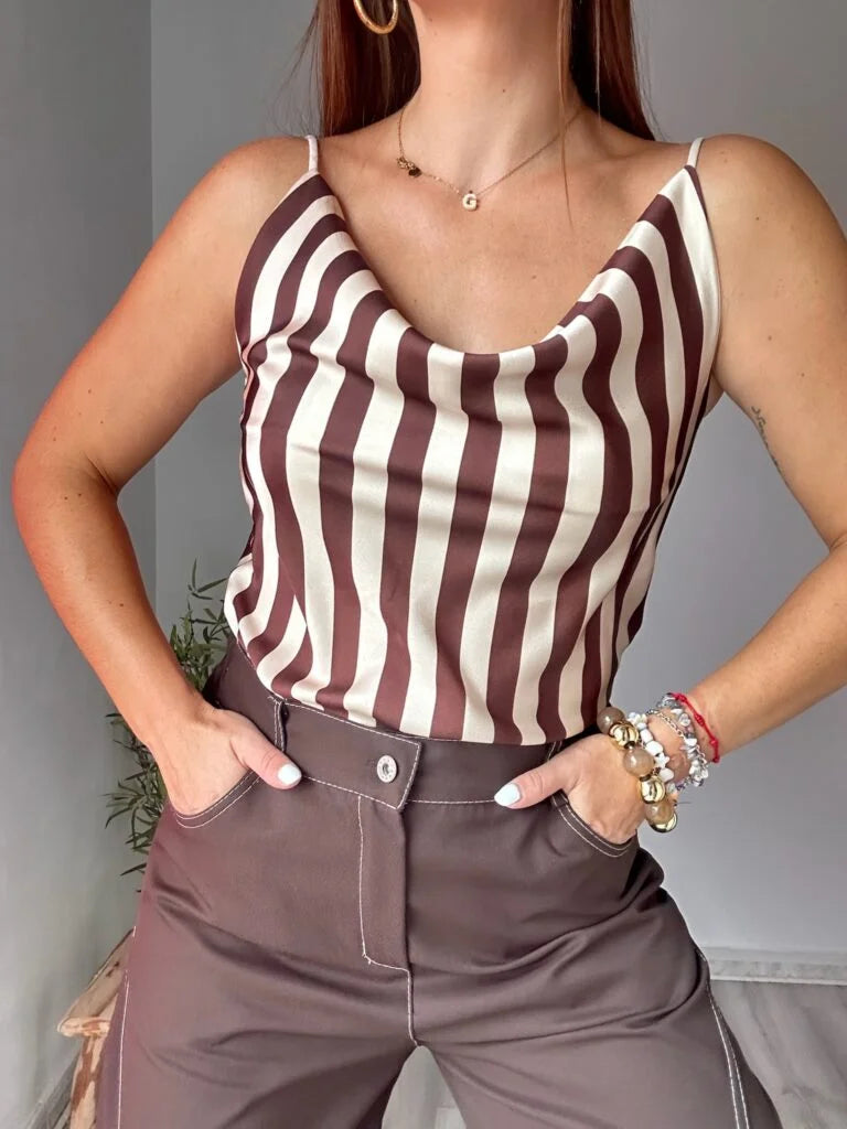 Blusa tirante rayas