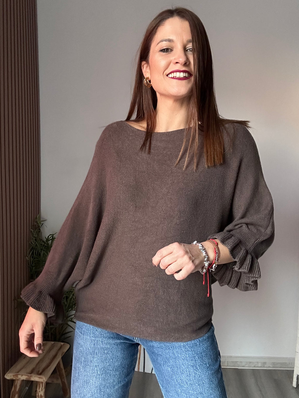 Jersey murciélago marrón